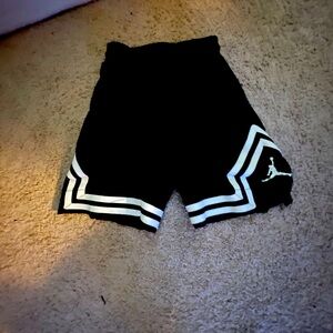 Nike Kids Black Shorts with White Accents